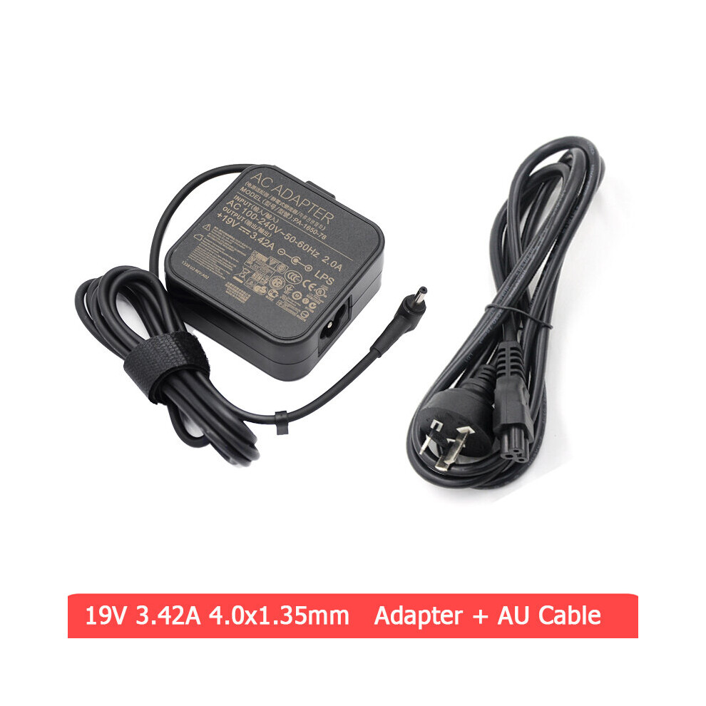 (A-With Au Cable) Coinkos 65W Power Adapter Charger For Asus P2710 P2710ja P751ja P751jf Pro450cd Pro450vb Laptop Power Supply Notebook Cable Cord 4855672959035
