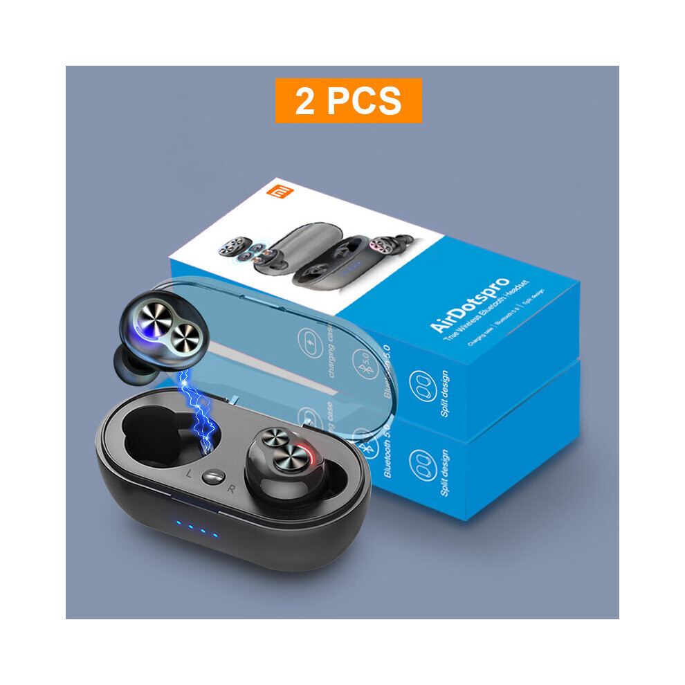 (A-2 Pcs) Wireless Bluetooth Tws Earphones High Bass Bluetooth V5.0 Stereo In-Ear Sports Headsets With Microphone Earbuds For Phone 4851204929446