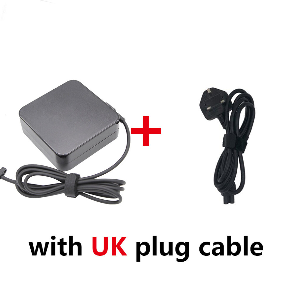 (A-With Uk Plug) 19V 4.74A 5.5*2.5Mm 90W Laptop Adapter Power Charger Adp-90Yd For Asus K53 A52f A53e A53s A53u A55vd D550ca D550m F555la Adp-90S 4855672918599