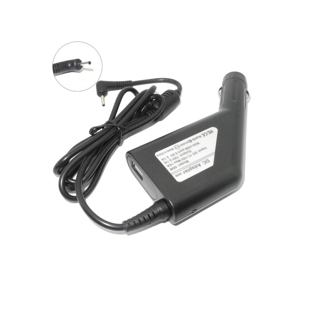 (A-) 19V Dc Car Charger Laptop Adapter For Asus Eee Pc Exa1004ch Exa1004uh Exa1004eh 1001Pxd R101d 1001Px 5V 2.1A Smartphone Charger 4855672931512