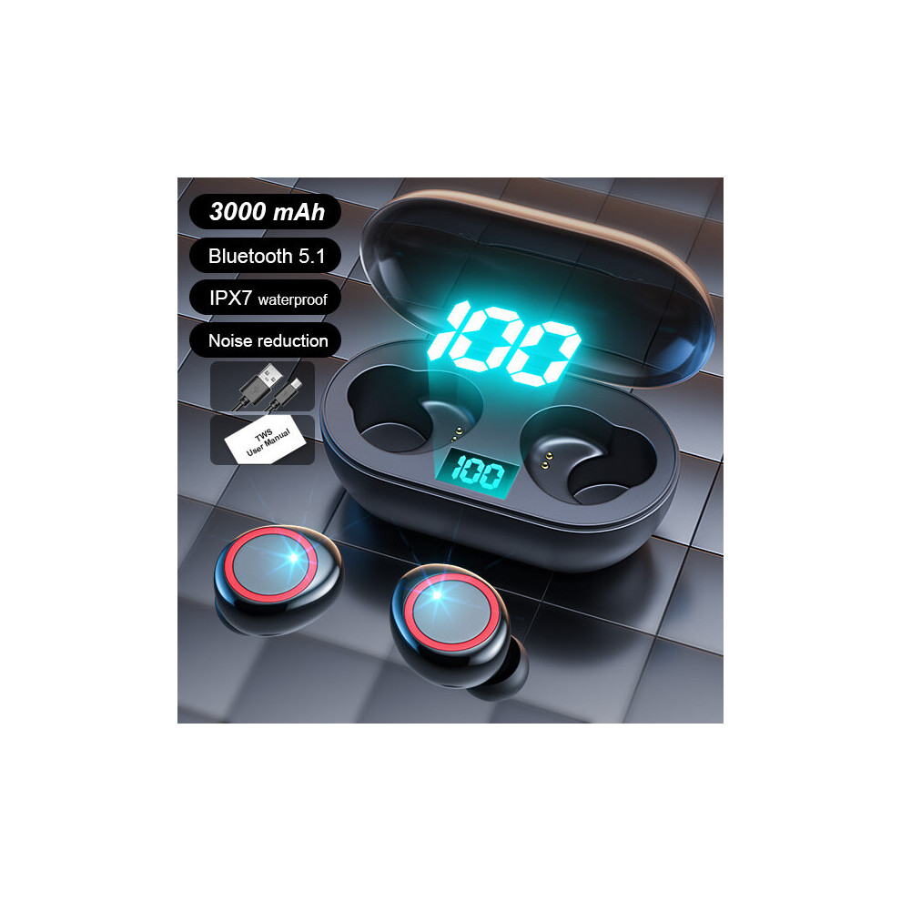 (A-3000Mah3) Tws Wireless Bluetooth 5.1 Earphone 3000Mah Charging Box Headphone 9D Stereo Sports Waterproof Earbuds Headset With Microphone 4851204902616