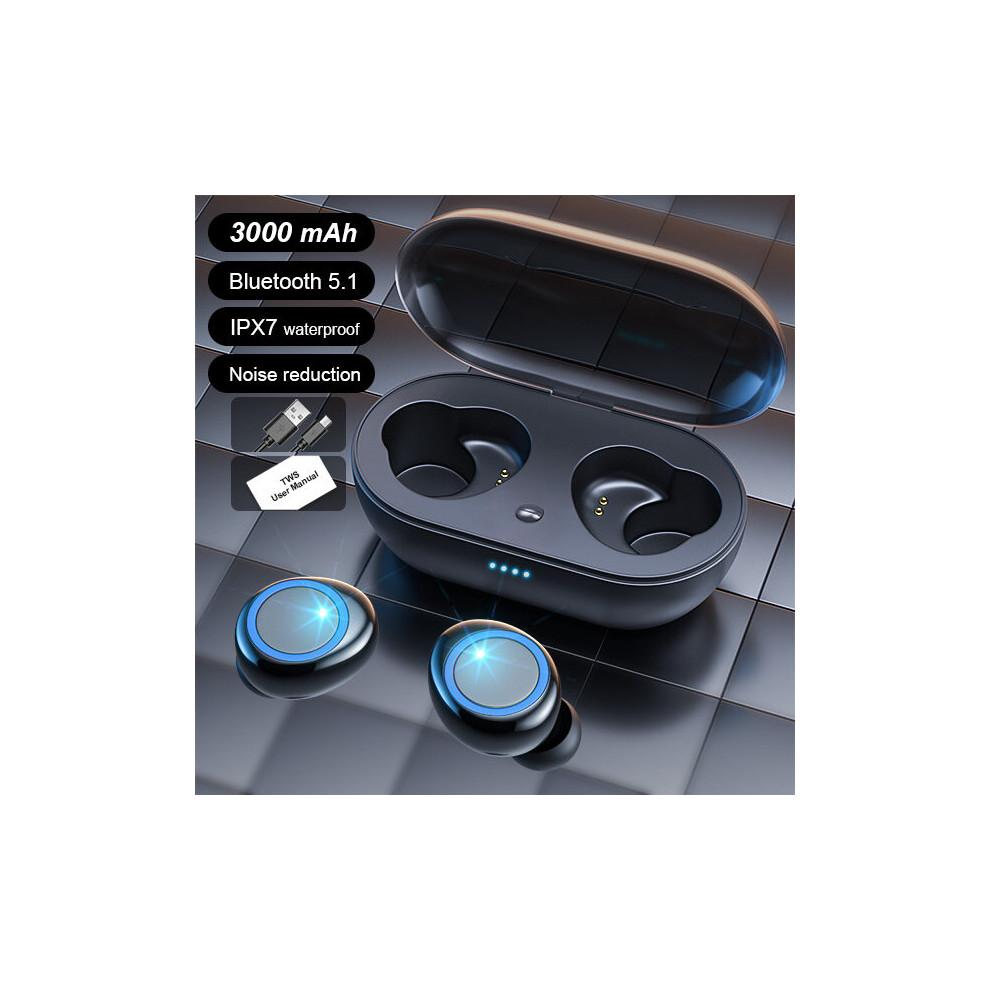 (A-3000Mah1) Tws Wireless Bluetooth 5.1 Earphone 3000Mah Charging Box Headphone 9D Stereo Sports Waterproof Earbuds Headset With Microphone 4851204902593