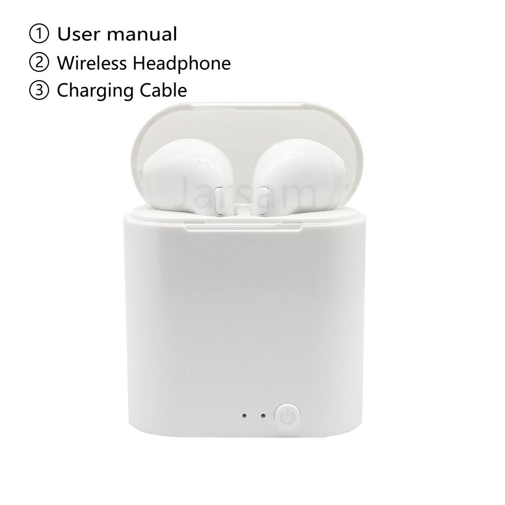 (A-Headphones) I7s Tws Headphones Wireless Earphones Compatible Bluetooth 5.0 Stereo Bass Earbuds Sports Waterproof Headsets Hifi 4851204937625