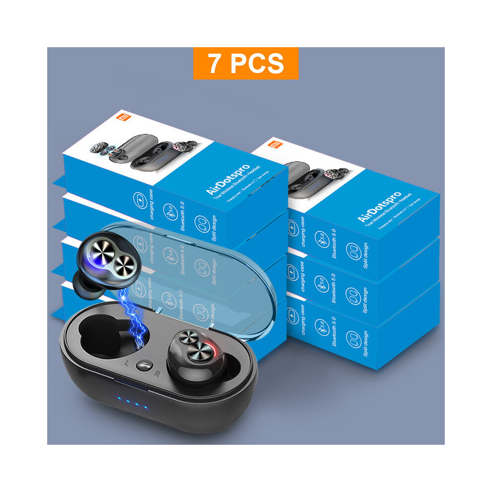 (A-7 Pcs) Wireless Bluetooth Tws Earphones High Bass Bluetooth V5.0 Stereo In-Ear Sports Headsets With Microphone Earbuds For Phone 4851204929491