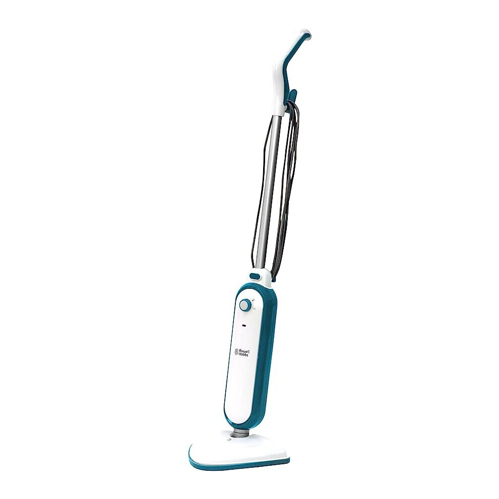 Russell Hobbs RHSM1001-G Steam and Clean Steam Mop White & Aqua - Free 2 year guarantee [Energy Class A]