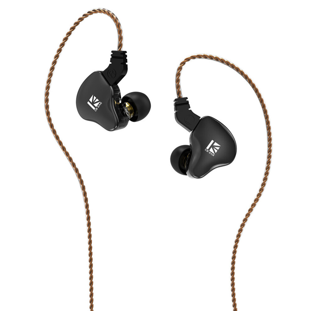 (A- No Mic) Kbear Ks2 1Ba+1Dd In Ear Monitor Hifi Earphones Sprot Headphones Running Game Headset Earbuds Bass Ink Ks1 Ks2 Tri I3 Pro Iem Black 4851204971544