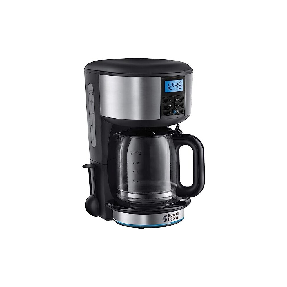 Russell Hobbs 20680 Buckingham Filter Coffee Machine, 1.25 Litre, Black/Silver