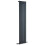 (354mm) Single Tall Vertical Oval Panel Radiator Anthracite 1800mm High 1