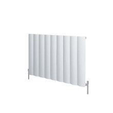 (850mm, White) Luka Horizontal Aluminium Central Heating Panel Radiators - 600mm High
