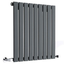 (612mm) Single Flat Panel Radiators 600mm High - Anthracite