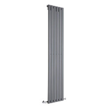 (408mm) Single Tall Vertical Flat Panel Radiator Anthracite 1800mm High