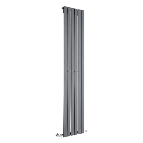 (408mm) Single Tall Vertical Flat Panel Radiator Anthracite 1600mm High