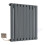 (408mm) Electric Single Flat Panel Radiator 600mm High 408mm Wide  Anthracite 1