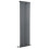 (472mm) Single Tall Vertical Oval Panel Radiator Anthracite 1800mm High 1