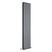 (408mm) Double Tall Vertical Flat Panel Radiator Anthracite 1600mm High