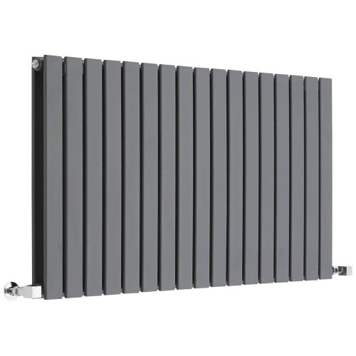 (1428mm) Double Flat Panel Radiators 600mm High - Anthracite