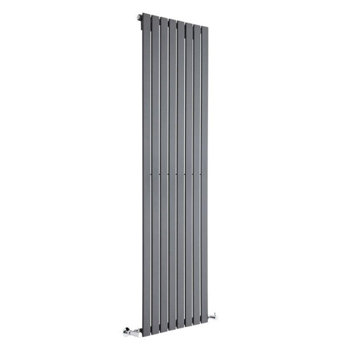 (544mm) Single Tall Vertical Flat Panel Radiator Anthracite 1800mm High