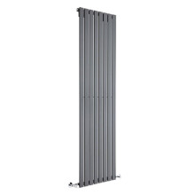 (544mm) Single Tall Vertical Flat Panel Radiator Anthracite 1600mm High