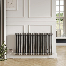 (812mm) Electric 2 Column Raw Metal Column Radiators - 600mm High