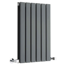 (408mm) Double Flat Panel Radiators 600mm High - Anthracite