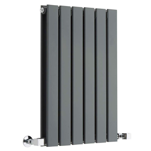 (408mm) Double Flat Panel Radiators 600mm High - Anthracite