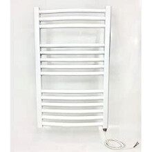 (500mm x 800mm, Curved) High Heat Output White Towel Rails Electric Towel warmer