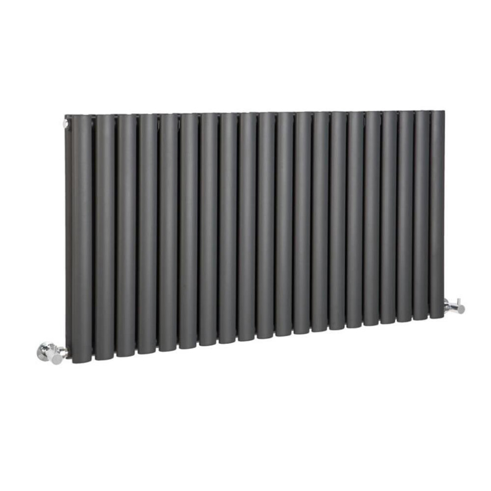 (1180Mm) Double Oval Panel Radiators 600Mm High Anthracite 5065000318833