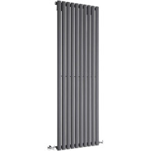 (Anthracite) Single Oval Tube Radiators Central Heating  1800 x 800 Vertical Column Rad