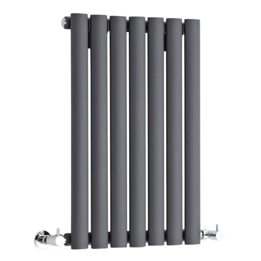 (413Mm) Single Oval Panel Radiators 600Mm High Anthracite 5065000318925