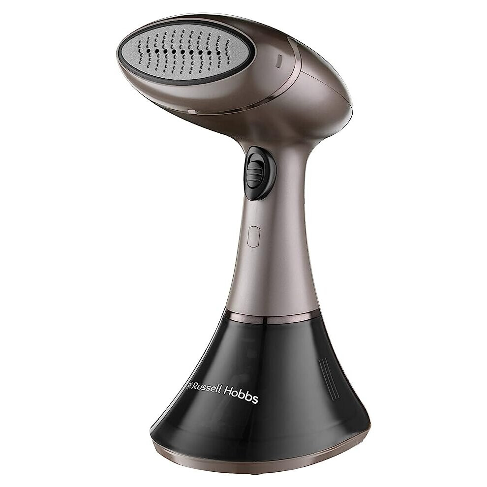 Russell Hobbs 28040 Steam Genie Aroma - Handheld Clothes Steamer for Garments, Curtains and Soft Furnishings, Kills Up to 99.9% of Bacteria, Bronze