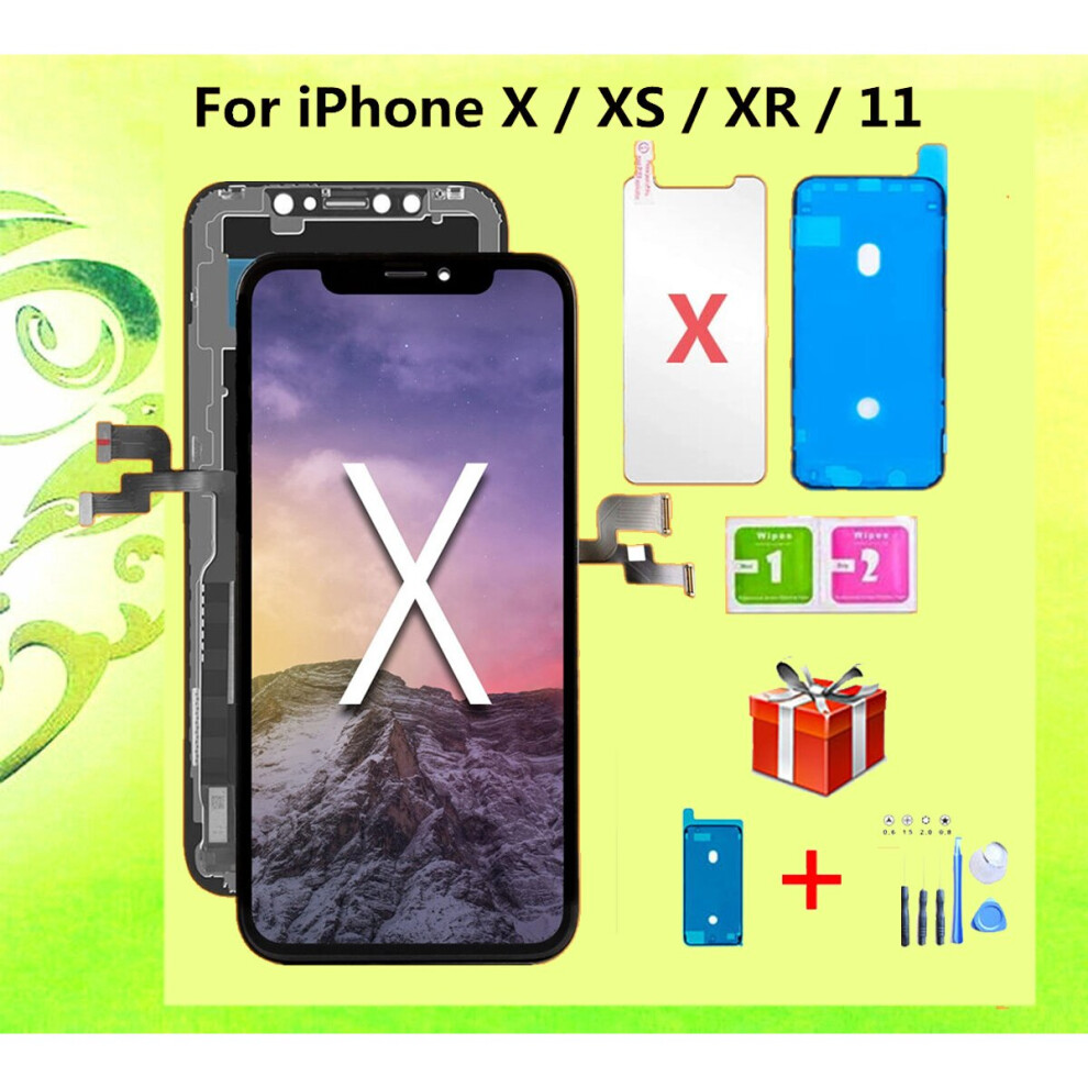 (X Original) Oled Pantalla For Iphone X Lcd Xr 11 Screen Oled Lcd Display Touch Screen Digitizer Assembly For Iphone X Xs Max Lcd Replaceme 6242911649068