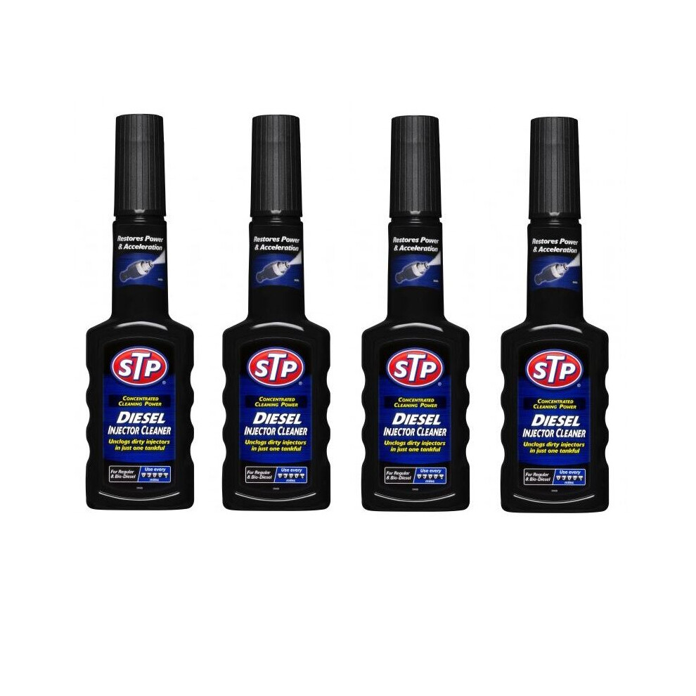 4 x STP 200ml Diesel Injector Cleaner Fuel System Cleaner Additive