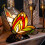 Tiffany by Tiff Table Lamp Butterfly Styled Base - Red, Black 7
