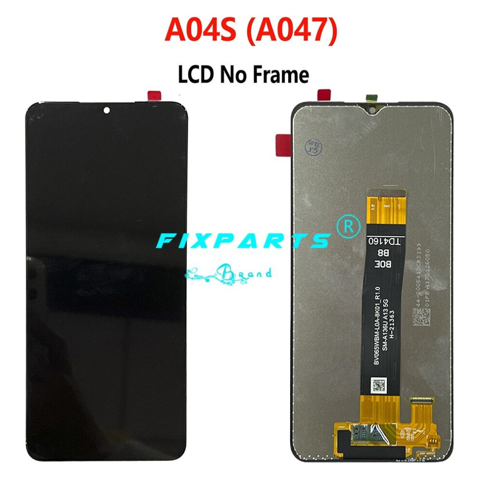 (A04s No Frame) Tested Well For Samsung Galaxy A04 A04e A04s Lcd Display Touch Screen Digitizer Assembly A042 A045f A047f Lcd Screen With Frame 6242911744947