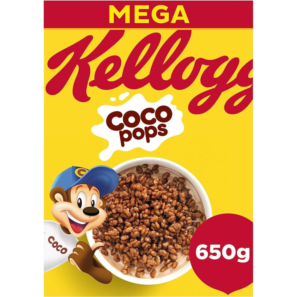 Kelloggs Kellogg's Coco Pops Chocolate Breakfast Cereal, 650G