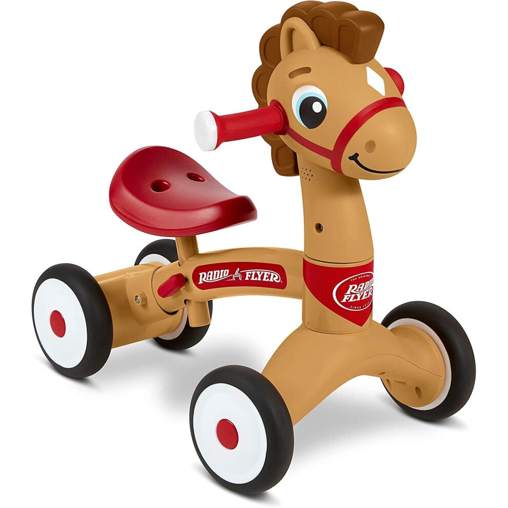 Radio Flyer 643Z Lil' Racers: Percy The Pony Kids Ride on Toy, for Ages 1-3, Red