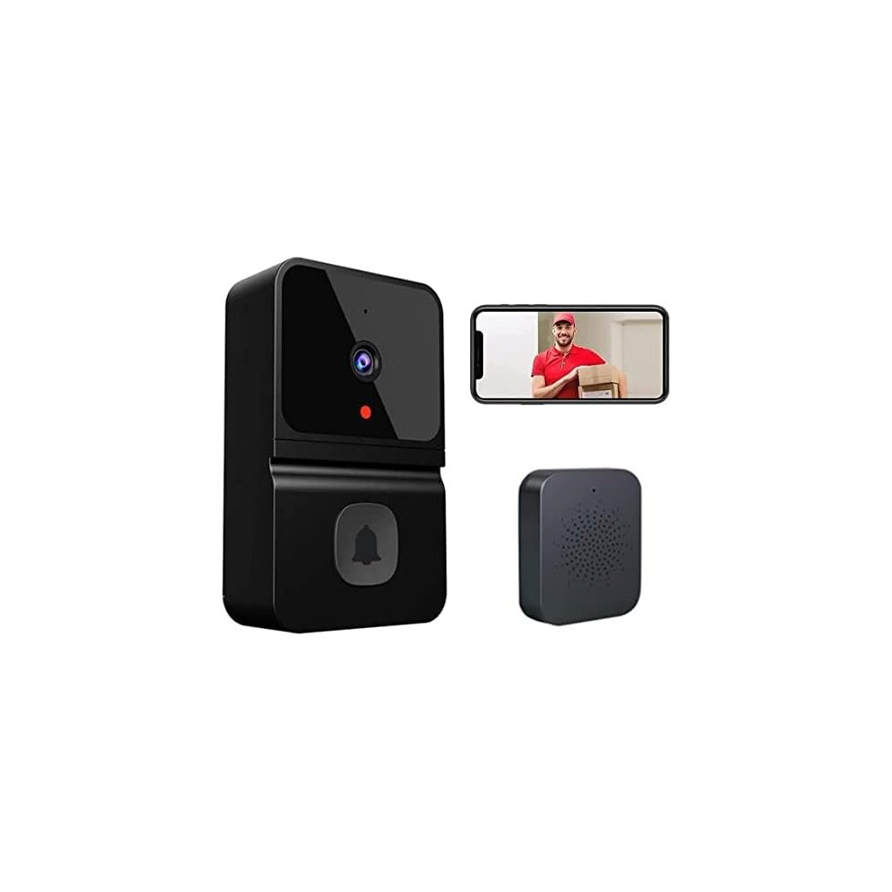 Wireless Video Doorbell Camera with Chime, Intercom HD Night Vision WiFi Rechargeable Security Door Bell Wireless with Camera,2-Way Audio,APP Control