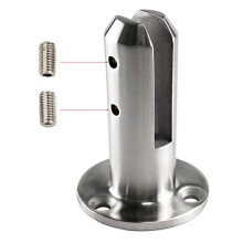 Glass Clamp und Balcony Home Bracket Bathroom Railing Stairs Floor Stand Pool Stainless Steel Fence Spigots Balustrade(1)