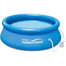 Summer Waves 12-Feet Quick Set Inflatable Easy to set up Above Ground Ring Pool