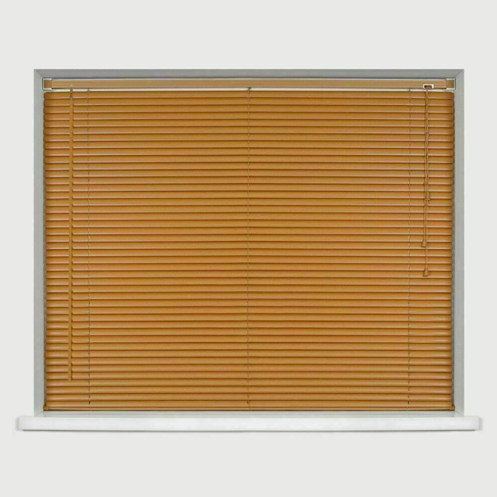 (75cm  X 150cm ) Teak PVC Venetian Trimmable Window Blinds