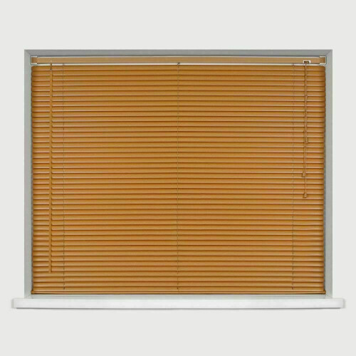 (165cm X 213cm) Teak PVC Venetian Trimmable Window Blinds