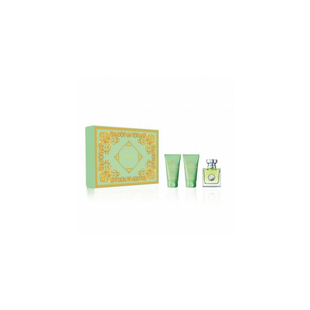 Versace Versense 3 Pcs Set For Women: 1.7 Eau De Toilette + 1.7 Shower Gel + 1.7 Body Lotion