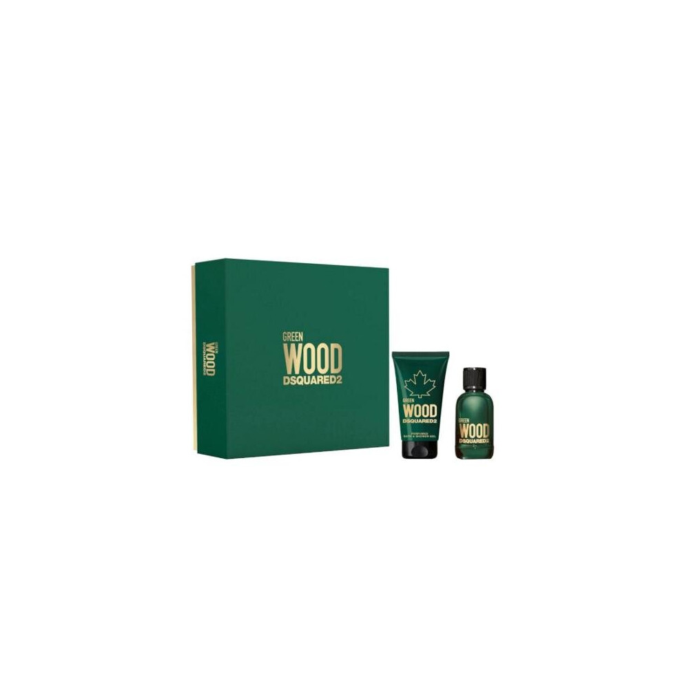 Dsquared2 Green Wood 2 Piece Gift Set: EDT 100ml - Shower Gel 150ml