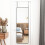Living And Home (Black) Full Length Mirror with Rounded Corners Door Hanging Hooks 2