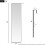 Living And Home (Black) Full Length Mirror with Rounded Corners Door Hanging Hooks 5