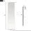 Living And Home (Gold) Full Length Mirror with Rounded Corners Door Hanging Hooks 5