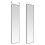 Living And Home (Black) Full Length Mirror with Rounded Corners Door Hanging Hooks 4