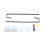 Living And Home (Black) Full Length Mirror with Rounded Corners Door Hanging Hooks 6