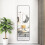 Living And Home (Black) Full Length Mirror with Rounded Corners Door Hanging Hooks 1