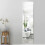 Living And Home (White) Full Length Mirror with Rounded Corners Door Hanging Hooks 1